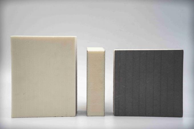 Panel de pared aislante PIR de 10 a 150 mm de espesor de 33 a 55 kg/m3 0